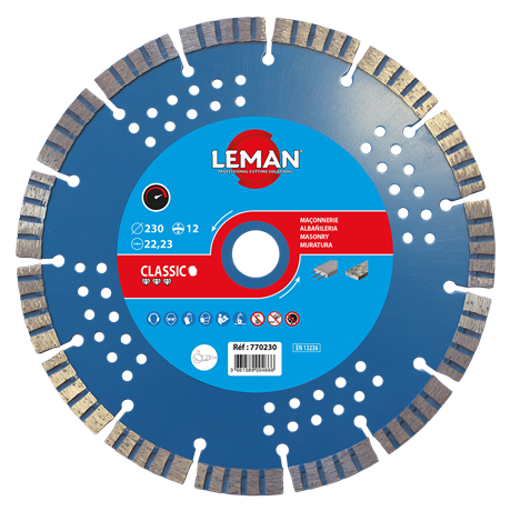 DISQUE DIAMANT SEGMENTS BÉTON ARMÉ 230X22,23  HT 12