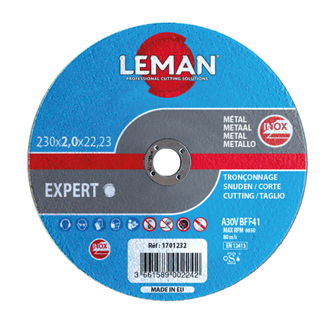 LEMAN DISQUE TRONÇONNAGE INOX 230X2,0X22,23 MP