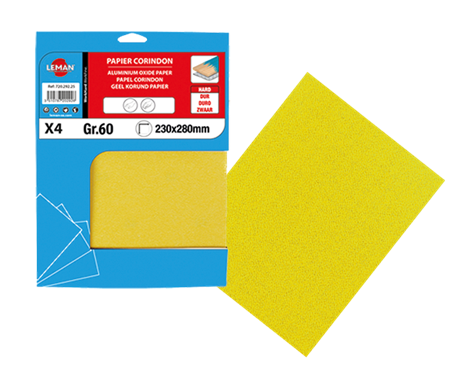 LEMAN PAPIER CORINDON 230X280 GR 120 JAUNE