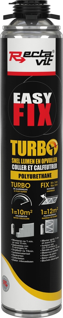 RECTAVIT Easy fix turbo ensemble colle 750mlasy fix turbo ensemble colle 750ml