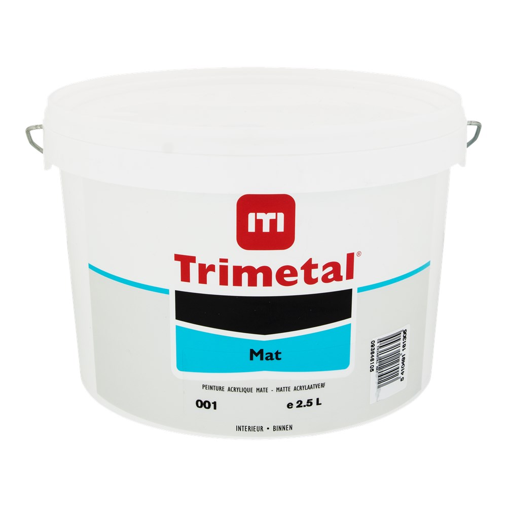 Trimetal Mat - peinture acrilique mate (001) - 2.5L