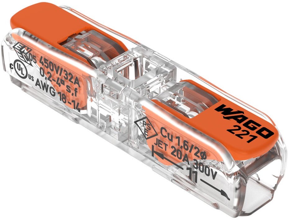 Wago Borne à leviers Inline Pour tous types de conducteurs Max. 4MM²