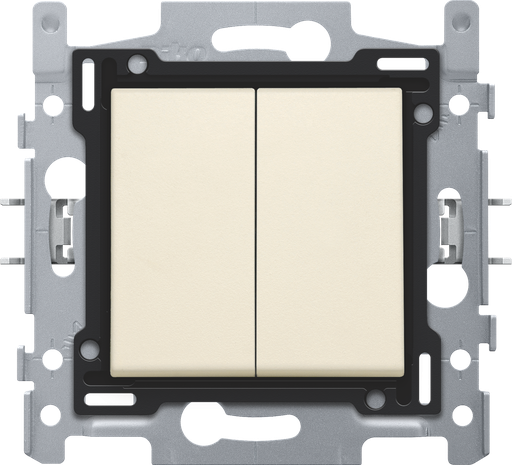 [100-62600] NIKO Interrupteur double va-et-vient crème [100-62600]