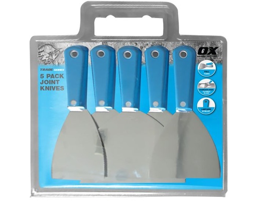 [OX-T432705] OX Tools  5 PACK JOINT KNIVES - 3",4",5",6" AND 10"